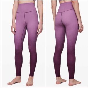 Lululemon align leggings spray ombre purple yoga women’s size 6 purple stretchy